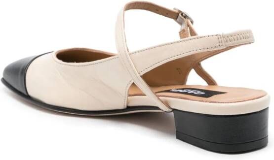 Carel Paris Oceano 30mm leather ballerina shoes Neutrals