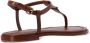 Coach Jessica thong leather sandals Brown - Thumbnail 3