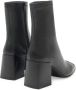 Courrèges leather block-heel ankle boots Black - Thumbnail 3