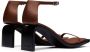 Courrèges Stream 75mm leather sandals Brown - Thumbnail 3