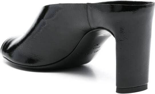 Del Carlo 85mm leather mules Black