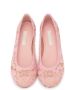 Dolce & Gabbana Kids crystal-embellished lace ballerina shoes Pink - Thumbnail 3