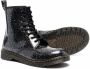 Dr. Martens Kids glitter lace-up boots Black - Thumbnail 2