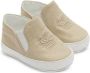 ETRO KIDS Pegaso-embroidered canvas pre-walkers Neutrals - Thumbnail 2