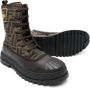 Fendi Kids FF-motif ankle boots Brown - Thumbnail 2