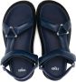 Fendi Kids touch-strap leather sandals Black - Thumbnail 3