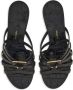 Ferragamo Gancini 70mm wedge sandals Black - Thumbnail 4