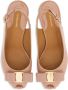 Ferragamo Vara bow platform leather sandals Pink - Thumbnail 4