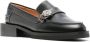 GANNI crystal-button leather loafers Black - Thumbnail 2