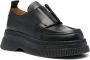 GANNI front-zip platform loafers Black - Thumbnail 2