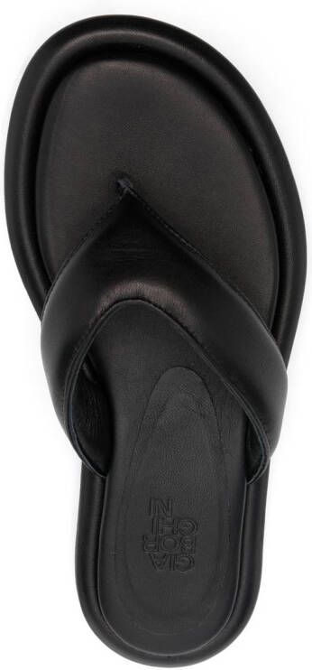 GIABORGHINI Gia 5 thong-strap sandals Black