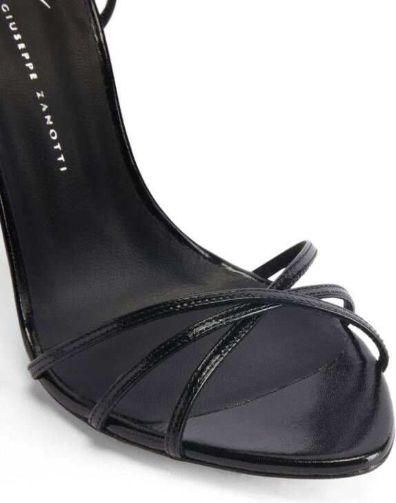 Giuseppe Zanotti Amiila patent-leather sandals Black