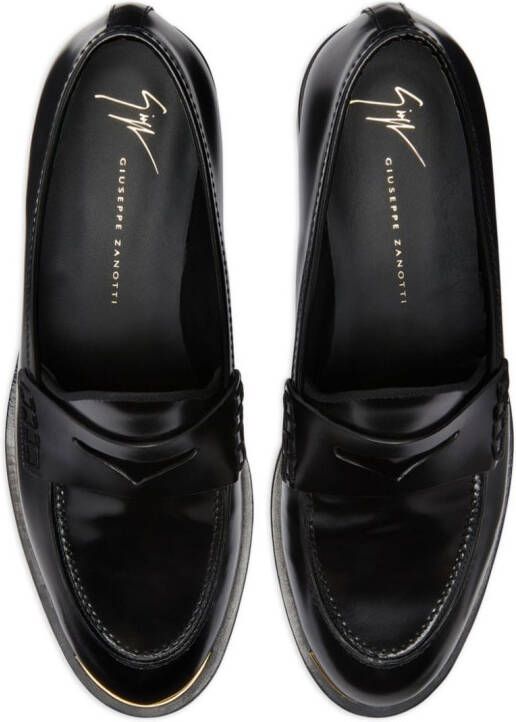 Giuseppe Zanotti Faridha leather loafers Black