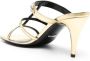 Gucci 75mm horsebit-detail leather sandals Gold - Thumbnail 3
