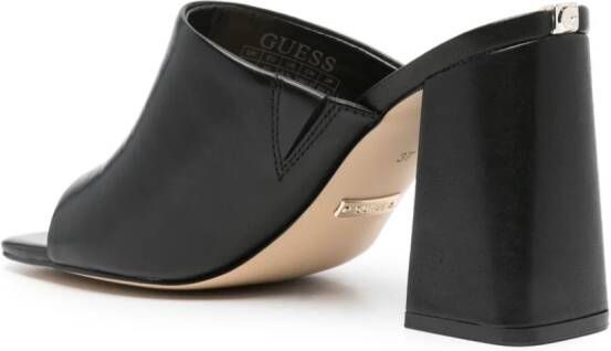 GUESS USA 95mm Keila leather mules Black