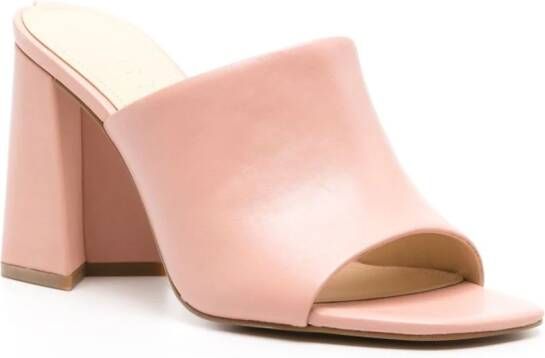 GUESS USA Keila 95mm leather mules Pink