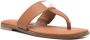GUESS USA logo-engraved leather sandals Brown - Thumbnail 2