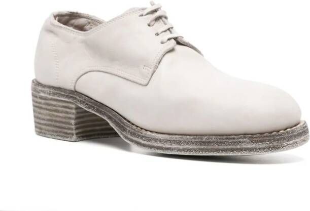 Guidi lace-up leather derby shoes Grey