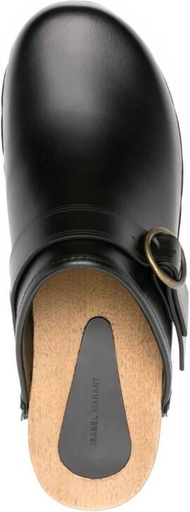 ISABEL MARANT Thaile leather clogs Black