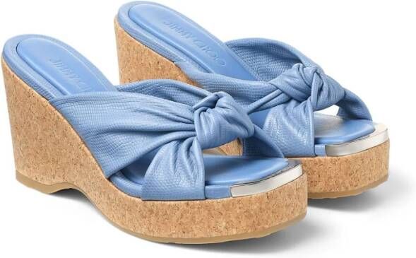 Jimmy Choo Avenue wedge sandals Blue