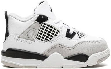 Jordan Kids Air Jordan 4 Retro "Military Black" sneakers White