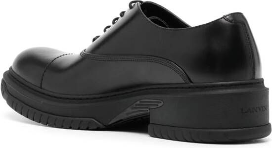 Lanvin leather Oxford shoes Black