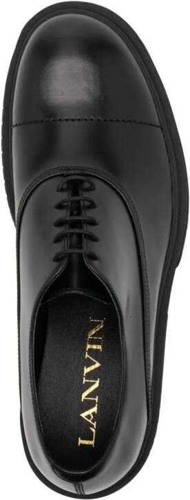 Lanvin leather Oxford shoes Black