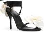 Magda Butrym 105mm ower-appliqué sandals Black - Thumbnail 2