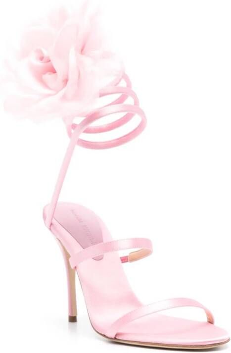 Magda Butrym 105mm satin sandals Pink