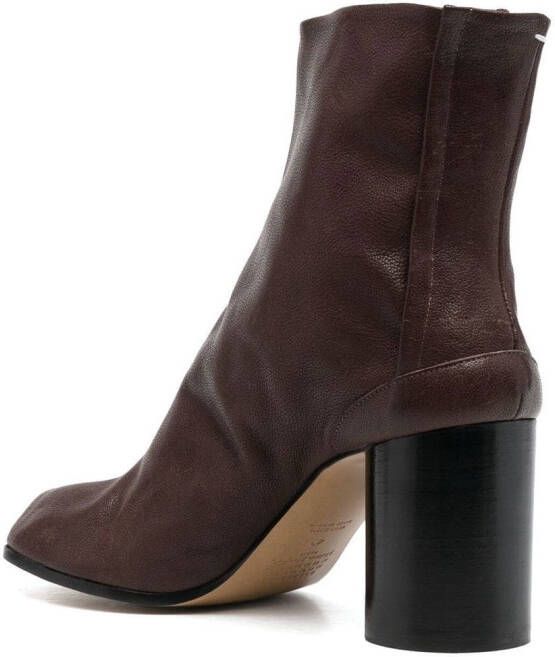 Maison Margiela Tabi 80mm ankle boots Brown