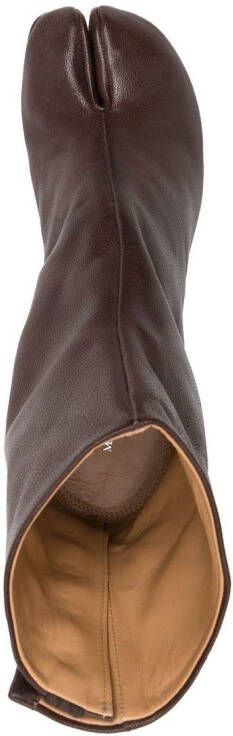 Maison Margiela Tabi 80mm ankle boots Brown