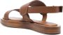 Max Mara embossed-logo leather sandals Brown - Thumbnail 3