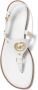 Michael Kors Casey logo-plaque thong sandals White - Thumbnail 3