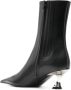 Mugler 55mm leather ankle boots Black - Thumbnail 3