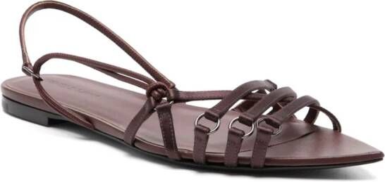 Nensi Dojaka Corset leather sandals Purple
