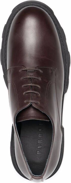 P.A.R.O.S.H. lace-up chunky-sole shoes Brown