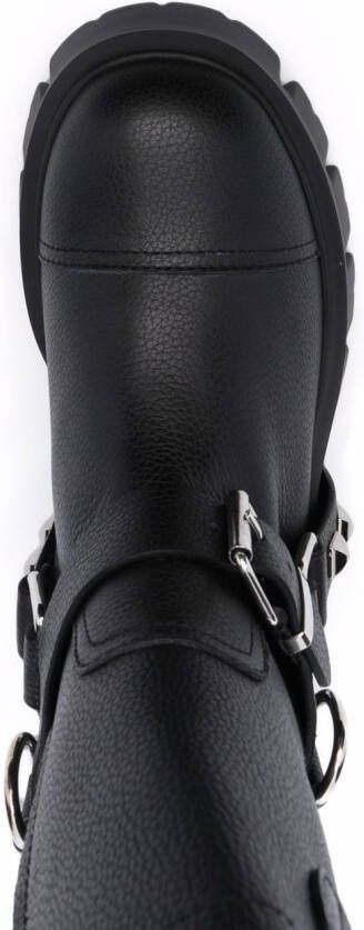 Philipp Plein studded biker boots Black