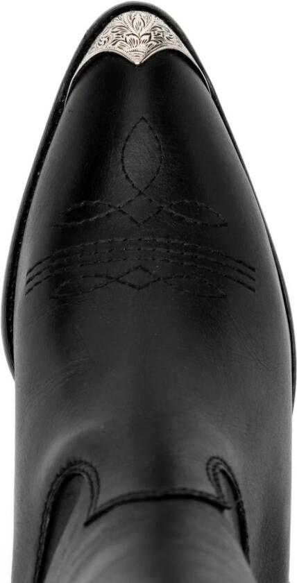 Polo Ralph Lauren 55mm metal-toecap leather boots Black
