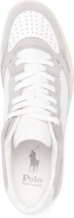 Polo Ralph Lauren Court leather-suede sneakers White