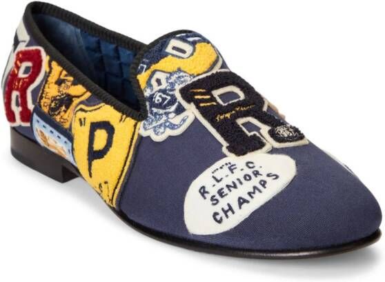 Polo Ralph Lauren Paxton logo-patch loafers Blue