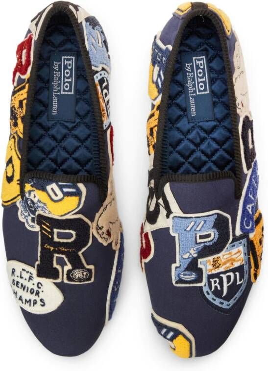 Polo Ralph Lauren Paxton logo-patch loafers Blue