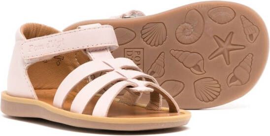 Pom D'api touch-strap leather sandals Pink