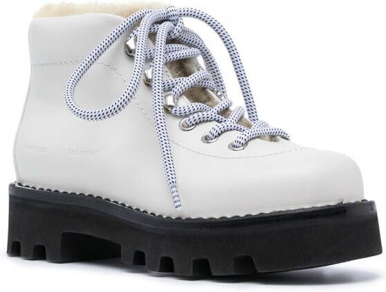 Proenza Schouler shearling hiking boots White
