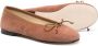 Prosperine Kids bow-detail suede ballerina shoes Brown - Thumbnail 2