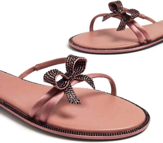 René Caovilla Cleo wraparound sandals Pink