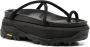 Sacai crossover-strap suede platform sandals Black - Thumbnail 2