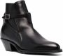 Saint Laurent buckle-detail leather ankle boots Black - Thumbnail 2