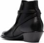 Saint Laurent buckle-detail leather ankle boots Black - Thumbnail 3