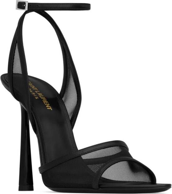 Saint Laurent Missy 110mm mesh sandals Black