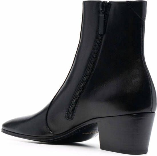 Saint Laurent pointed-toe ankle boots Black